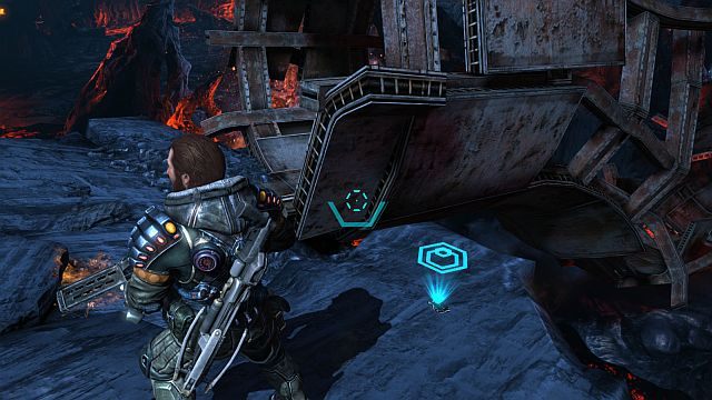 W rurze natkniesz się oczywiście na sporo akridów. - Dzienniki audio | Znajdźki | Lost Planet 3 - Lost Planet 3 - poradnik do gry