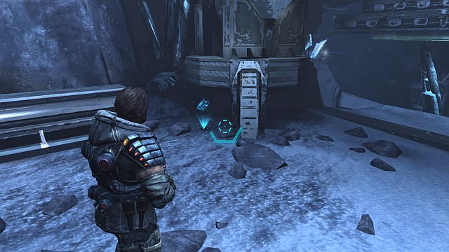 Stojąc na wprost schodów odwróć się przez prawe ramię. - Dzienniki tekstowe | Znajdźki | Lost Planet 3 - Lost Planet 3 - poradnik do gry