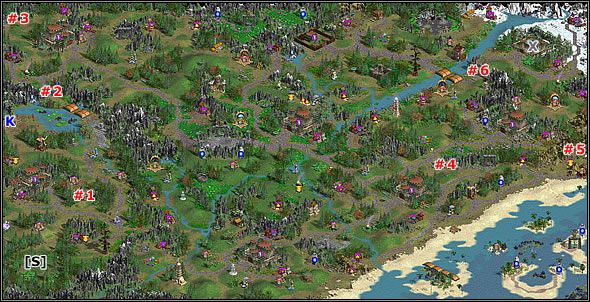 Trudność mapy - Kampania IV: Misja 2 - Znak Tygrysa | Heroes of Might & Magic IV - Heroes of Might & Magic IV - poradnik do gry
