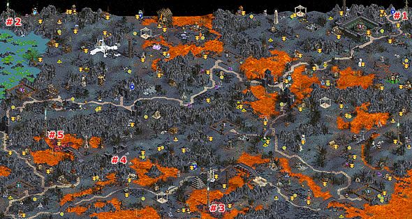 Trudność mapy - Kampania V: Misja 3 - Punkty Mocy | Heroes of Might & Magic IV - Heroes of Might & Magic IV - poradnik do gry
