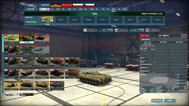 Ukazuje się ekran gdzie dodajemy poszczególne oddziały do slotów - Tworzenie własnej talii | Podstawowe informacje | Wargame AirLand Battle - Wargame: AirLand Battle - poradnik do gry