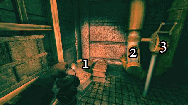 Wejdź po schodach i skręć w lewo - Mieszacz płynów | Solucja Amnesia A Machine for Pigs - Amnesia: A Machine for Pigs - poradnik do gry