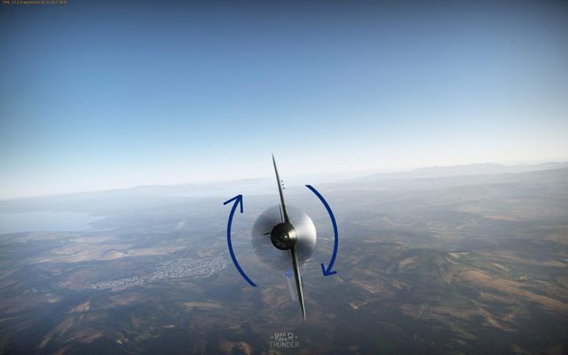 Zdjęcie przedstawia prezentację beczki. - Manewry podczas ataku wroga w War Thunder | Mechanika Gry - War Thunder - poradnik dla początkujących