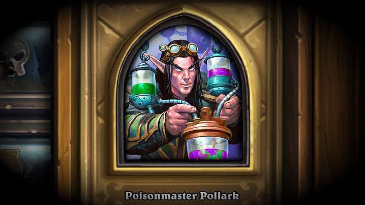 Podtruwacz Polon jest pierwszym z Bohaterów z którymi będziesz musiał się zmierzyć w laboratorium Śmierci - Śmierć w Hearthstone - wyzwania Laboratorium wyzwań - Hearthstone: Heroes of Warcraft - porady i polecane decki