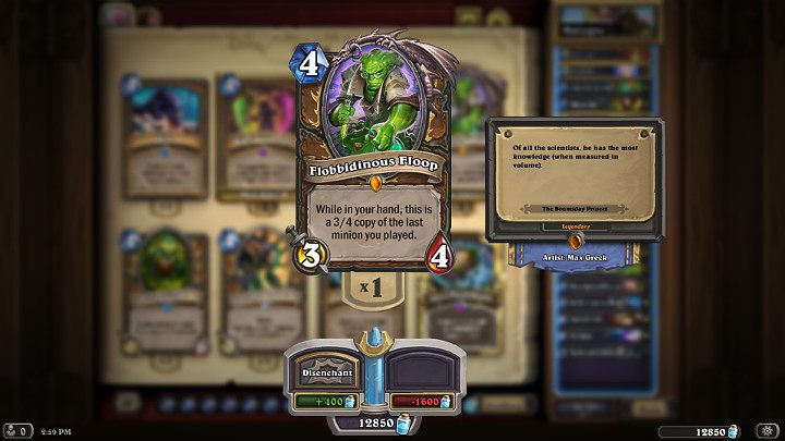 Fluś Farmiglut to unikatowy stronnik Druida, który może przeobrazić się w kopię ostatnio zagranego stronnika jednak zawsze będzie posiadał statystyki 3/4 - Druid w Hearthstone - dobra talia - Rozróba Rastakana - Hearthstone: Heroes of Warcraft - porady i polecane decki