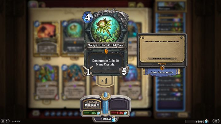 Gałązka z Drzewa Życia to unikatowa broń Druida - Druid w Hearthstone - dobra talia - Rozróba Rastakana - Hearthstone: Heroes of Warcraft - porady i polecane decki