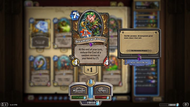 Gnomka Florystka w dużej mierze przyczyni się do wykonania efektywnego combo i wykończenia przeciwnika w jednej turze - Druid w Hearthstone - dobra talia - Rozróba Rastakana - Hearthstone: Heroes of Warcraft - porady i polecane decki