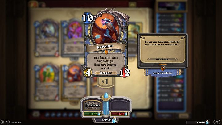 Kalegos to smoczy, Legendarny stronnik, który został dodany w rozszerzeniu Wyjście z Cienia - Mag w Hearthstone - dobra talia - Wyjście z Cienia - Hearthstone: Heroes of Warcraft - porady i polecane decki