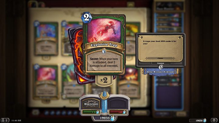 Defensywa nie jest najmocniejszą stroną prezentowanej talii więc na próżno szukać tutaj stronników z dużą ilością zdrowia lub Prowokacją - Łowca - dobra talia - Wejście Smoków - Hearthstone: Heroes of Warcraft - porady i polecane decki