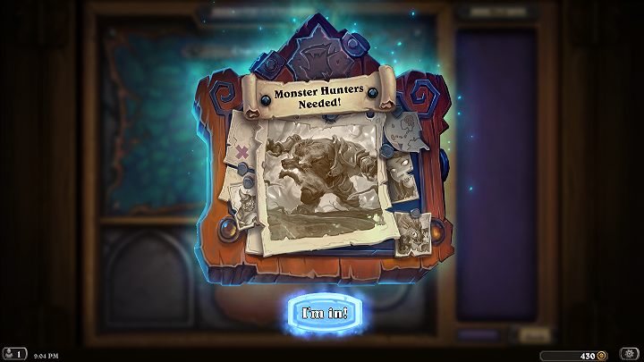 Potworne Łowy to kolejna przygoda w Hearthstone w której jako jeden z czworga wyjątkowych Bohaterów będziesz musiał stawić czoła potwornym istotom - Potworne Łowy - nowa przygoda Heartstone - Hearthstone: Heroes of Warcraft - porady i polecane decki