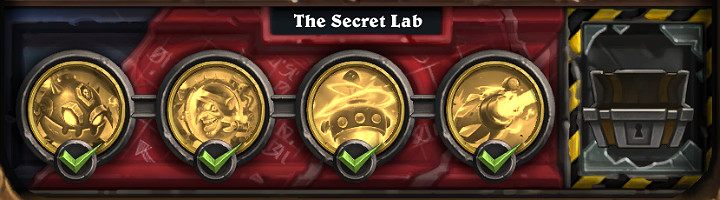 Tajne laboratorium to ostatnie pomieszczenie w przygodzie Laboratorium wyzwań - Tajne laboratorium w Hearthstone - wyzwania Laboratorium wyzwań - Hearthstone: Heroes of Warcraft - porady i polecane decki