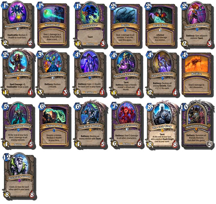 Karty Neutralne (14) - Czarnoksiężnik w Hearthstone | Gotowe talie - Hearthstone: Heroes of Warcraft - porady i polecane decki
