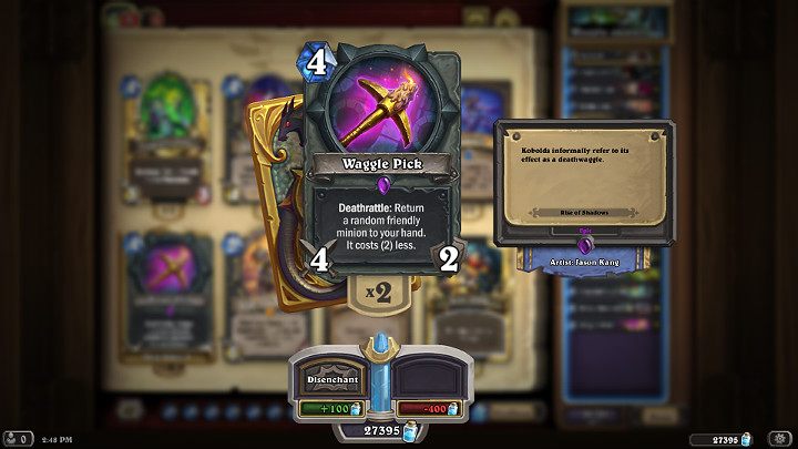 Edwin VanCleef to unikatowy Legendarny stronnik Łotrzyka, który zalicza się do kart klasycznych więc większość Graczy grających tą klasą powinna mieć go w swojej kolekcji - Hearthstone Popioły Rubieży: Łotrzyk - dobra talia - Hearthstone: Heroes of Warcraft - porady i polecane decki