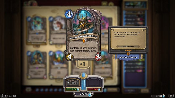 Zdolności Maiev Pieśń Cienia można użyć na wszystkich stronnikach, którzy są aktywni na planszy - Hearthstone Popioły Rubieży: Łowca Demonów - dobra talia - Hearthstone: Heroes of Warcraft - porady i polecane decki