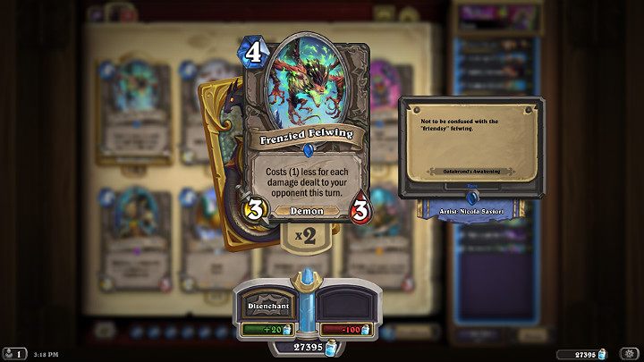 Należy także zaznaczyć fakt, że wszystkie jednostki na ręce Gracza mogą zostać wzmocnione przy użyciu karty Uwięziony Złomochlik - Hearthstone Popioły Rubieży: Czarnoksiężnik - dobra talia - Hearthstone: Heroes of Warcraft - porady i polecane decki