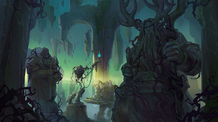 Druidzi to niezwykli mędrcy, którzy od zawsze żyli w zgodzie z naturą, dlatego w trakcie walki Druidzi mogą liczyć na jej pomoc i wykorzystywać wiele potężnych zaklęć przyzywających, wyrządzających obszarowe obrażenia, wzmacniających, a nawet leczących - Hearthstone Popioły Rubieży: Druid - dobra talia - Hearthstone: Heroes of Warcraft - porady i polecane decki