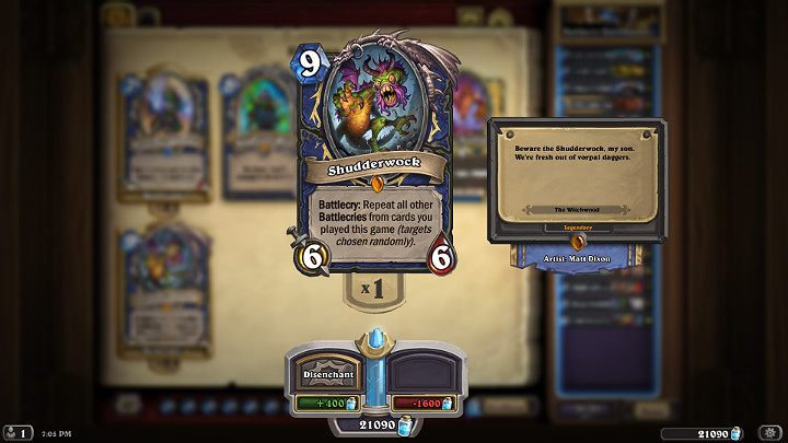 Dreszczołak to jedna z unikatowych, Legendarnych kart Szamana - Szaman - dobra talia - Hearthstone Wejście Smoków - Hearthstone: Heroes of Warcraft - porady i polecane decki