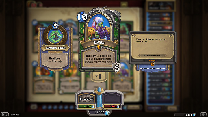 ZulJin to dodatkowy Bohater dla klasy Łowcy, który został wprowadzony w rozszerzeniu Rozróba Rastakana - Łowca w Hearthstone - dobra talia - Wybawcy Uldum - Hearthstone: Heroes of Warcraft - porady i polecane decki