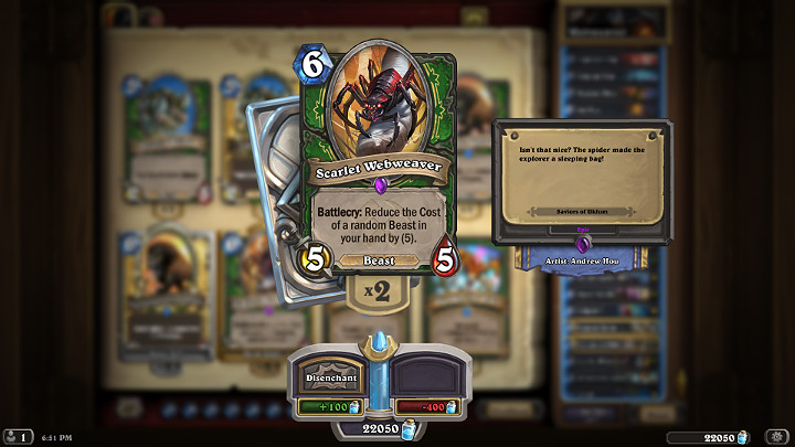 Podstawą Twojej ofensywy będą Bestie, które uda Ci się skopiować za pomocą nowego stronnika - Ramkaheńskiej Poskromicielki - Łowca w Hearthstone - dobra talia - Wybawcy Uldum - Hearthstone: Heroes of Warcraft - porady i polecane decki