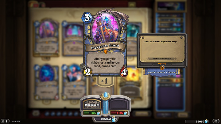 Luna Gwiazdowidząca to jedna z unikatowych legendarnych kart Maga - Mag w Hearthstone - dobra talia - Wybawcy Uldum - Hearthstone: Heroes of Warcraft - porady i polecane decki