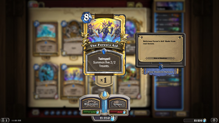 Największą siłą ofensywną prezentowanej talii dla Druida są tokeny tworzone przez zaklęcia - Las Ogników, Siła Natury, Leśna Odsiecz - Druid w Hearthstone - dobra talia - Wybawcy Uldum - Hearthstone: Heroes of Warcraft - porady i polecane decki