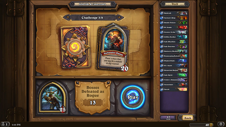 Podziemne Wyprawy to w pełni darmowy tryb do którego Gracz może przystąpić z menu Przygód dla jednego gracza - Koboldy i Katakumby - dodatek w Hearthstone - Hearthstone: Heroes of Warcraft - porady i polecane decki