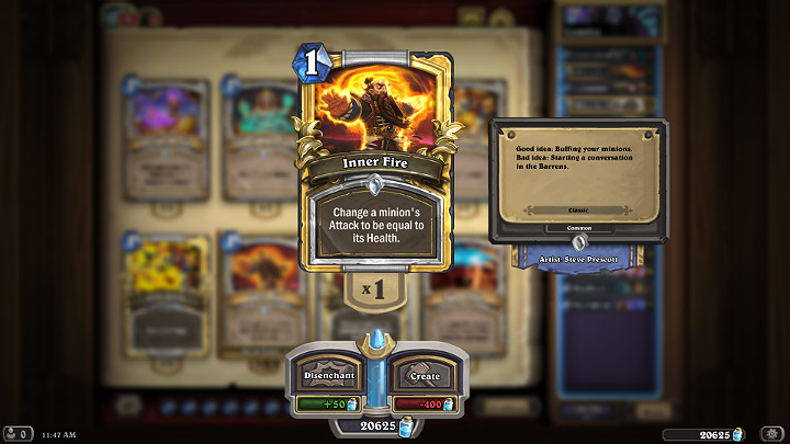 Rozgrywka prezentowaną talią Kapłana skupia się na stworzeniu stronnika z dużą pulą zdrowia, którą możesz dodatkowo zwiększyć przy użyciu kombinacji Boski Duch + Wewnętrzny Żar - Kapłan w Hearthstone - dobra talia po nerfie - Wybawcy Uldum - Hearthstone: Heroes of Warcraft - porady i polecane decki
