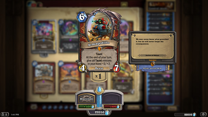 Panzernik to jedna z unikatowych Legendarnych kart Wojownika - Wojownik w Hearthstone - dobra talia po nerfie - Wybawcy Uldum - Hearthstone: Heroes of Warcraft - porady i polecane decki