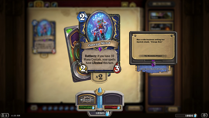 Omega jest jedną ze zdolności dostępnych w dodatku Projekt Hukatomba - Nowe umiejętności w Hearthstone Projekt Hukatomba | Hearthstone - Hearthstone: Heroes of Warcraft - porady i polecane decki