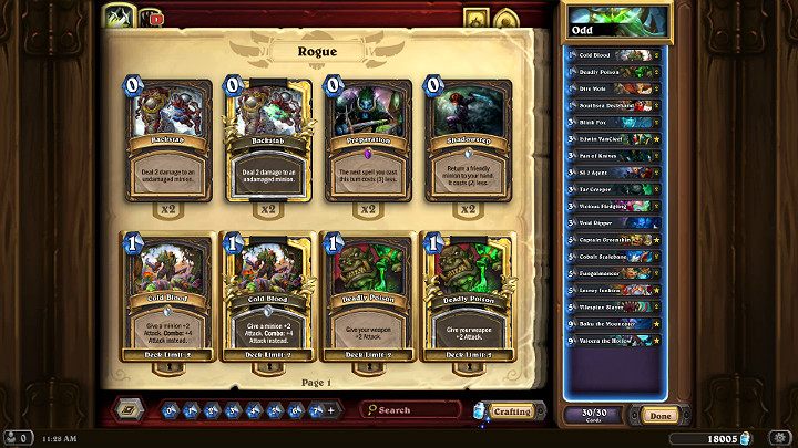 Talia dla klasy Łotrzyka w grze Hearthstone bazująca na jednostkach o niskim koszcie many wytwarza bardzo duże tempo pojedynku dzięki czemu od pierwszych tur będziesz w stanie stworzyć przewagę na planszy - Najlepsze talie w Hearthstone Projekt Hukatomba - Hearthstone: Heroes of Warcraft - porady i polecane decki