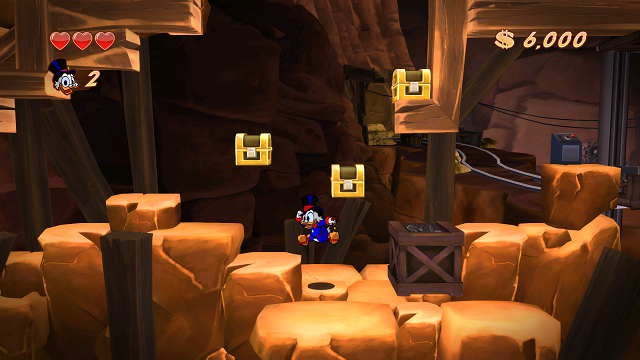 McKwak podskoczył i odkrył dwa niewidzialne kufry. - Porady ogólne | Podstawowe informacje DuckTales - DuckTales Remastered - poradnik do gry