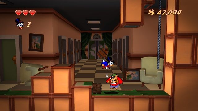 Jeden rodzaju ataku to bardzo ubogi zestaw walki, który przygotowali dla nas twórcy. Szkoda. - Siedziba McKwacza | Prolog i Skarbiec Sknerusa DuckTales - DuckTales Remastered - poradnik do gry