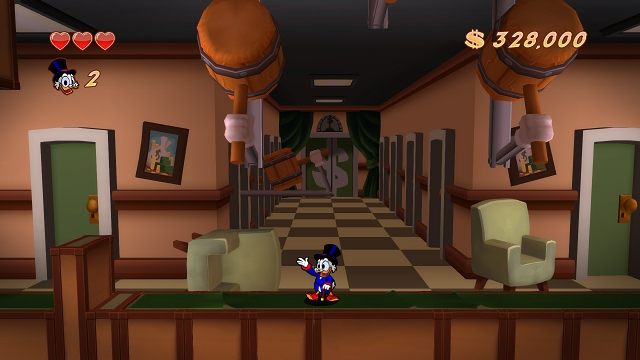 Dostania w łeb wielgachnym młotem nie życzyłbym jakiemukolwiek wrogowi. No... prawie żadnemu - Siedziba McKwacza | Prolog i Skarbiec Sknerusa DuckTales - DuckTales Remastered - poradnik do gry