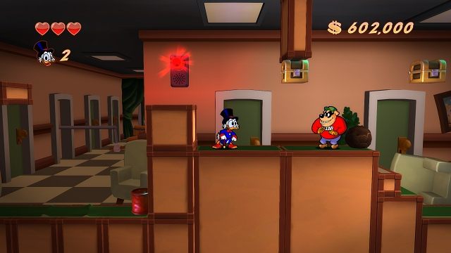 Puszczę Cię wolno, jeśli się poddasz. Nie? Sam wybrałeś. - Siedziba McKwacza | Prolog i Skarbiec Sknerusa DuckTales - DuckTales Remastered - poradnik do gry