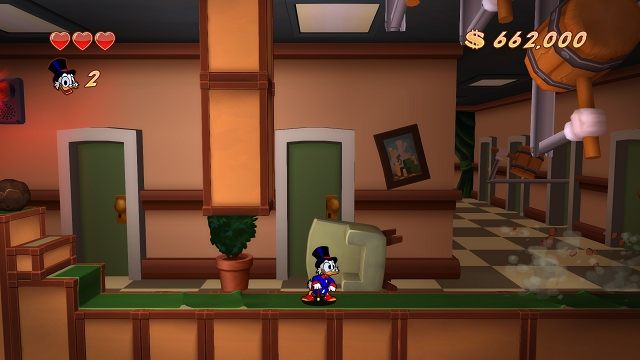 Co za czasy, co za obyczaje! Do tego już doszło, że sam będę musiał zmierzyć się z własnym systemem obronnym. - Siedziba McKwacza | Prolog i Skarbiec Sknerusa DuckTales - DuckTales Remastered - poradnik do gry