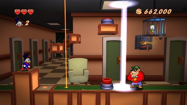 Mięśnie to nie wszystko. Liczy się przede wszystkim intelekt! No... i gruby portfel rzecz jasna. - Siedziba McKwacza | Prolog i Skarbiec Sknerusa DuckTales - DuckTales Remastered - poradnik do gry