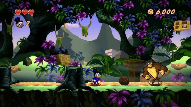 Ten tutaj chyba za dużo czasu spędził na siłowni. - Dżungla | Amazonia | DuckTales - DuckTales Remastered - poradnik do gry