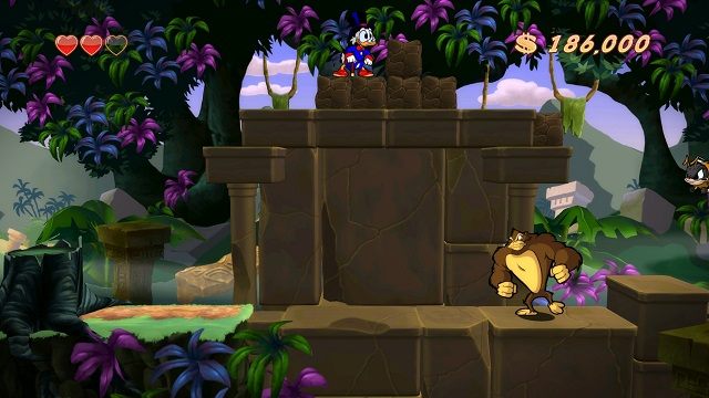 Czasem omijanie oponentów jest wygodne i z całą pewnością bardziej bezpieczne. - Dżungla | Amazonia | DuckTales - DuckTales Remastered - poradnik do gry