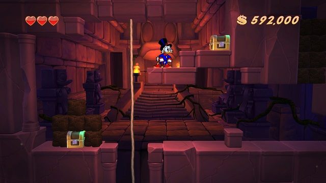 Penetrowanie wszystkich napotkanych kufrów powinno z czasem wejść nam w nawyk. - Świątynia | Amazonia | DuckTales - DuckTales Remastered - poradnik do gry