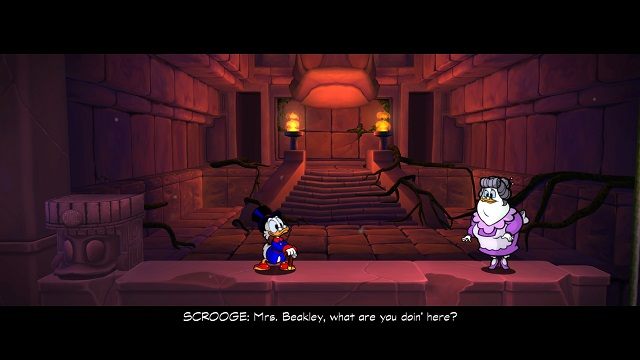 Nie ma nic lepszego od nadopiekuńczej kucharki... nie licząc oczywiście jej wypieków. - Świątynia | Amazonia | DuckTales - DuckTales Remastered - poradnik do gry