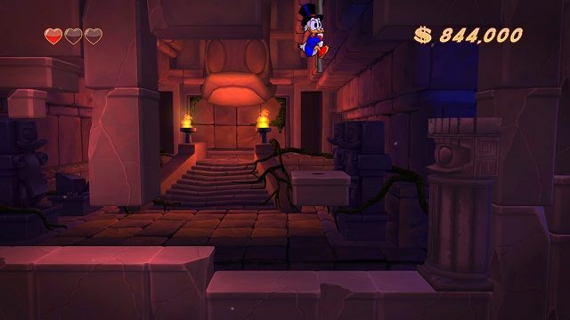 Jak na razie pniemy się w górę , a nie spadamy w dół - to dobry znak. - Świątynia | Amazonia | DuckTales - DuckTales Remastered - poradnik do gry