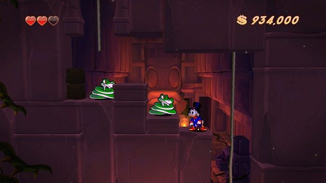 Większa cześć wędrówki opiera się na nudnym i nieciekawym przemierzaniu kolejnych korytarzy. - Świątynia | Amazonia | DuckTales - DuckTales Remastered - poradnik do gry