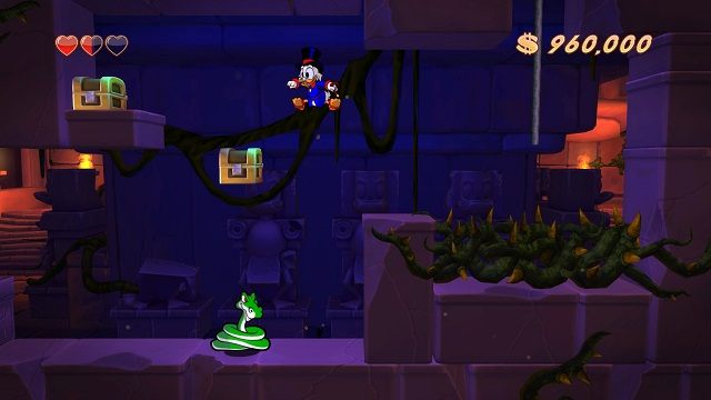 Z obserwacji naukowych wynika, że wszelkie niebezpieczne rośliny preferują obecność lian w swoim najbliższym otoczeniu. - Świątynia | Amazonia | DuckTales - DuckTales Remastered - poradnik do gry