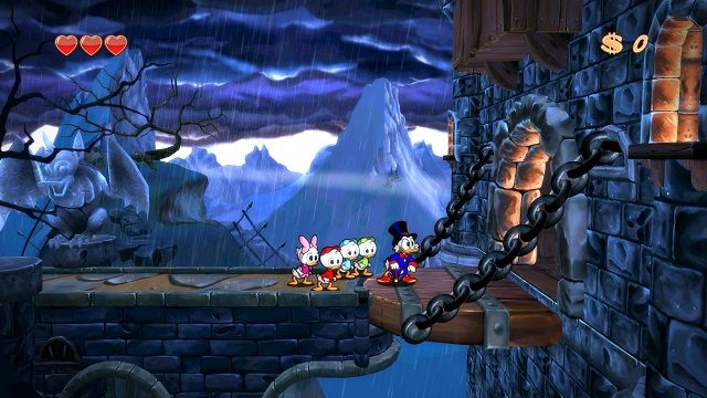 Straszne zamczysko! Szkoda, że nie możemy już zawrócić :C - Główne korytarze, mury i lochy | Transylwania | DuckTales - DuckTales Remastered - poradnik do gry