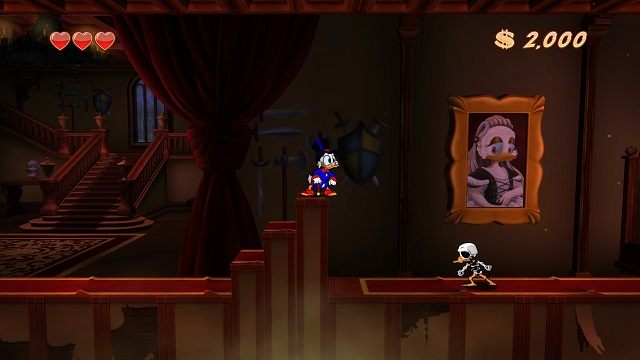 Jakoś tak nieswojo jest patrzeć na swojego martwego pobratymca. - Główne korytarze, mury i lochy | Transylwania | DuckTales - DuckTales Remastered - poradnik do gry