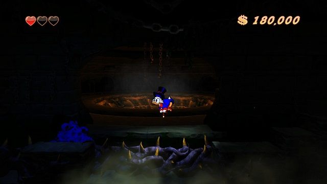 Kto by pomyślał, że skakanie rozwiązuje tyle problemów. - Główne korytarze, mury i lochy | Transylwania | DuckTales - DuckTales Remastered - poradnik do gry