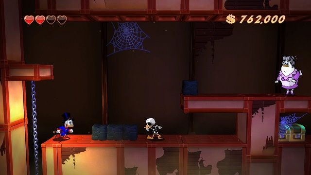 Mam nadzieję, że to co widzę w oddali, to tylko zły sen. Bardzo zły sen. - Drugie, trzecie i czwarte piętro | Transylwania | DuckTales - DuckTales Remastered - poradnik do gry