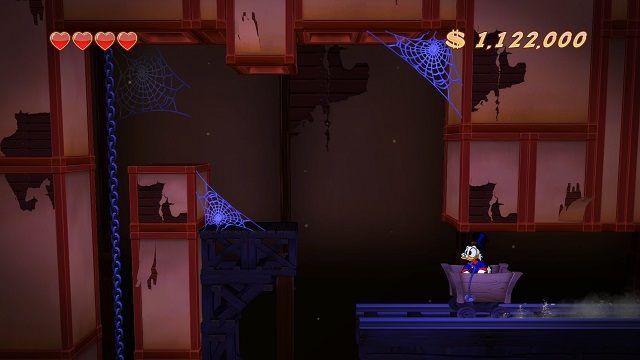 Ponownie na dół. Wychodzi na to, że koniec przygody w Transylwanii powoli dobiega końca. - Kolejka górska | Transylwania | DuckTales - DuckTales Remastered - poradnik do gry