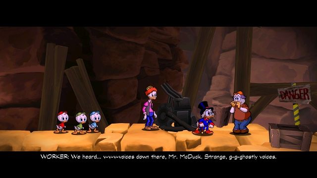 Jeżeli owe duchy, to dokładnie te same straszydła co w zamku w Transylwanii, to chyba niczego nie musimy się obawiać. - Wejście do kompleksu | Afrykańskie kopalnie | DuckTales - DuckTales Remastered - poradnik do gry