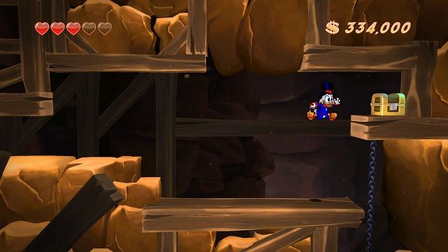 Aż strach się bać. Dosłownie z każdego miejsca w suficie może spaść głaz. Bądźmy ostrożni. - Dolne poziomy kopalni | Afrykańskie kopalnie | DuckTales - DuckTales Remastered - poradnik do gry